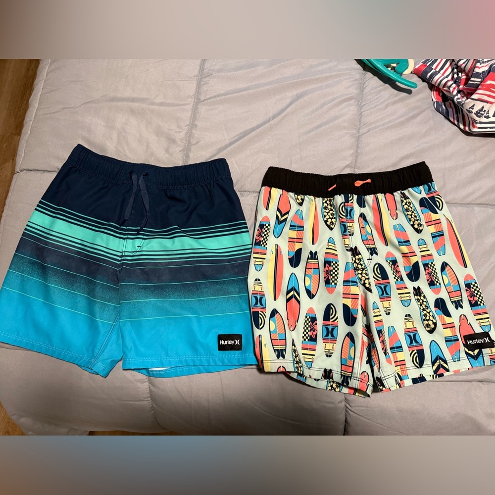 Boys Hurley Blue Gradient Board Shorts new without tags